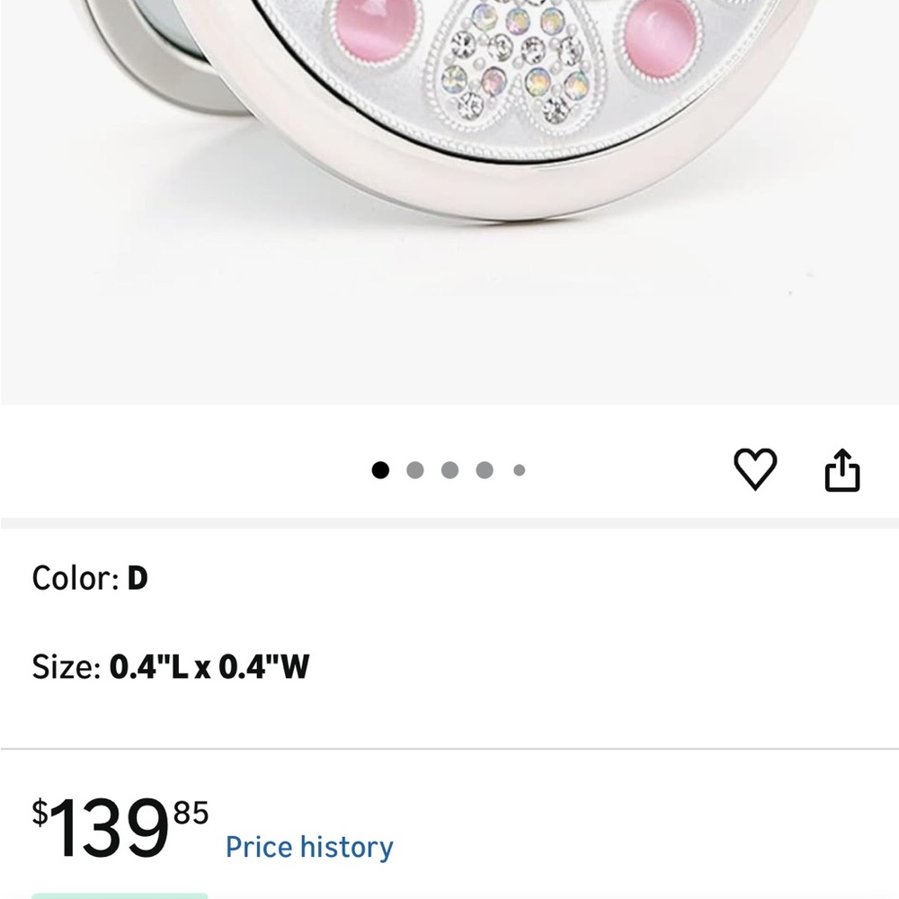 Pink and Purple Compact Mirror folding portable makeup double-Side good gifts